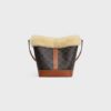 191442GH2-03TV_1_FW24_P2_W.jpg CELINE Small Bucket in TRIOMPHE CANVAS AND SHEARLING