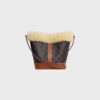 191442GH2-03TV_3_FW24_P2_W.jpg CELINE Small Bucket in TRIOMPHE CANVAS AND SHEARLING