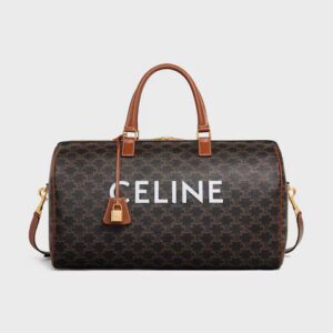 191482CYX-04LU_1_SUM23.jpg CELINE Medium Travel Bag IN Triomphe Canvas with Celine Print
