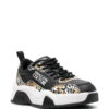 Versace Logo Brush Couture-print sneakers