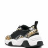 Versace Logo Brush Couture-print sneakers