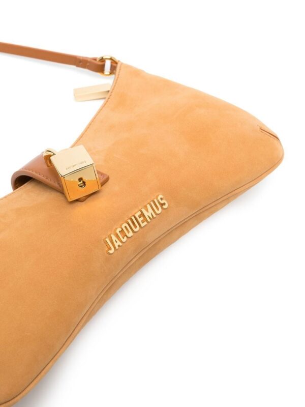 19214370_44317708_1000.jpg Jacquemus Le Bisou Cadenas suede shoulder bag