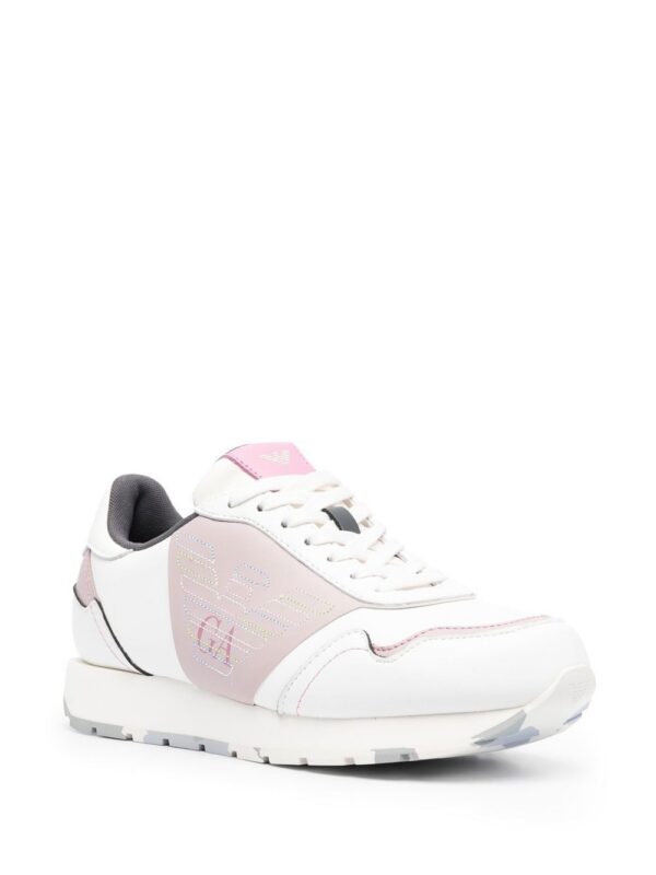 19261678_42288037_1000.jpg Emporio Armani logo-embroidered low-top sneakers