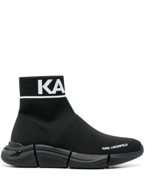 19286101_42392611_1000.jpg Karl Lagerfeld logo sock-style sneakers