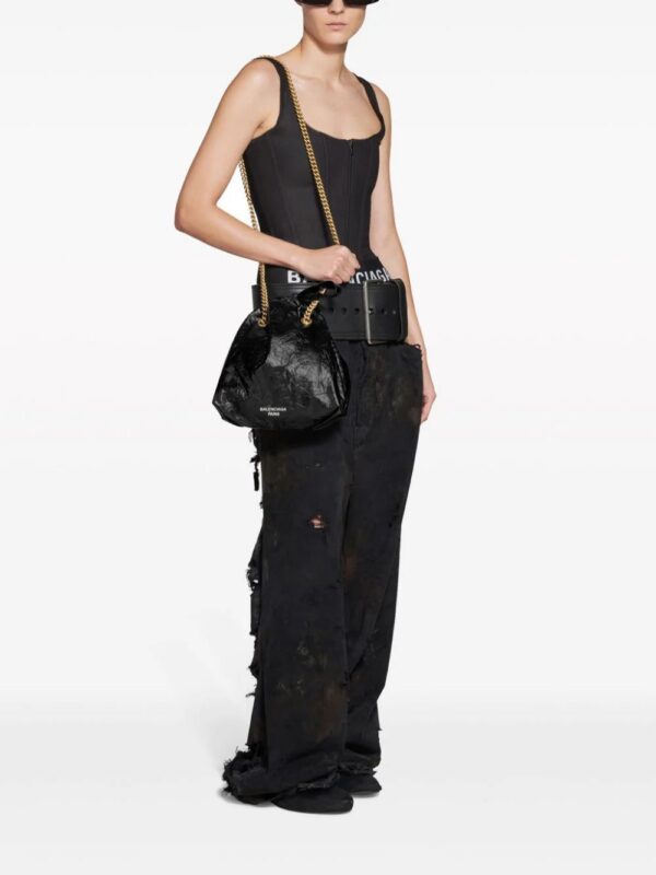 Balenciaga  small Crush leather tote bag