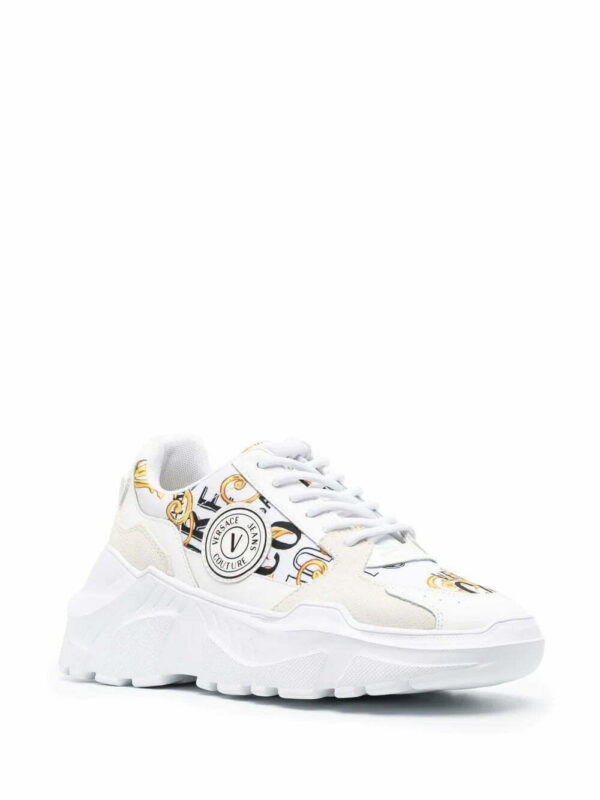 Versace Jeans Couture  baroque-pattern print sneakers