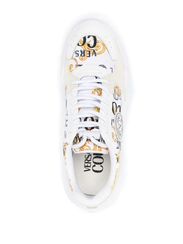Versace Jeans Couture  baroque-pattern print sneakers