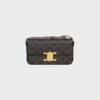 194142CUZ-04LU_1_WIN25_W.jpg CELINE SHOULDER BAG CLAUDE IN Triomphe canvas and calfskin