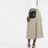 Tory Burch  diamond-panel calf leather bucket bag