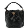 Tory Burch  diamond-panel calf leather bucket bag