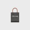 194372BZK-04LU_1_FALL20_723665.jpg CELINE Mini Vertical Cabas IN Triomphe Canvas with Celine print