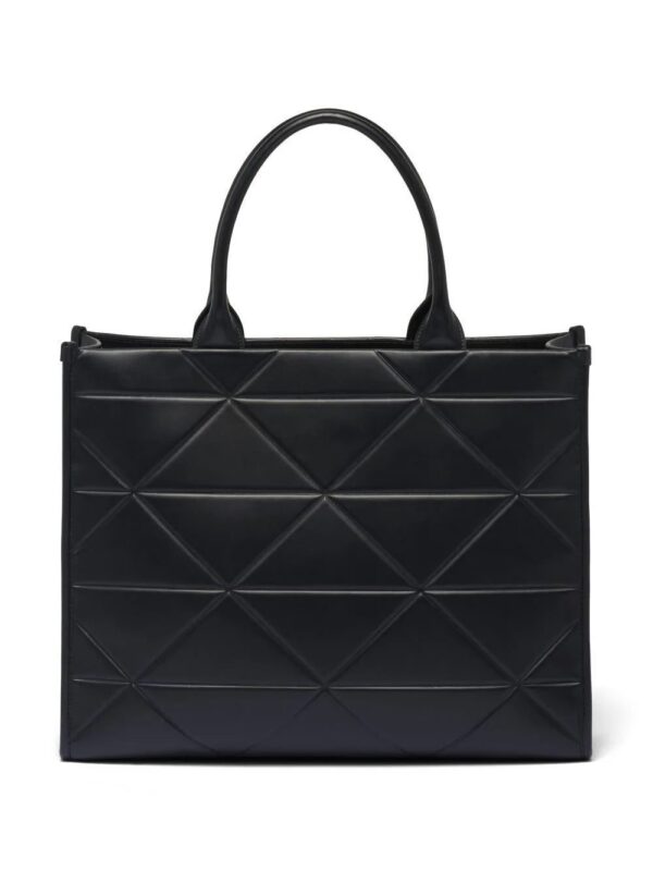 Prada  large Symbole leather tote bag