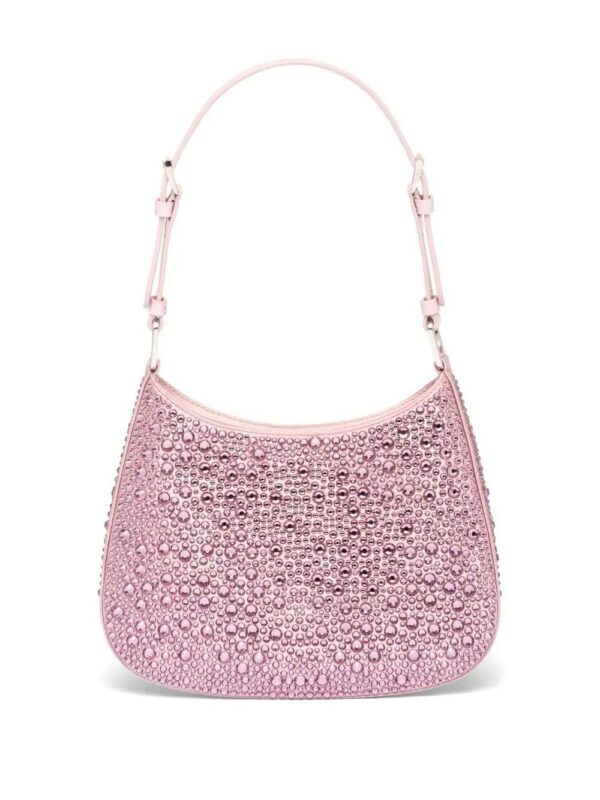 Prada  Cleo crystal-embellished shoulder bag