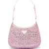 Prada  Cleo crystal-embellished shoulder bag