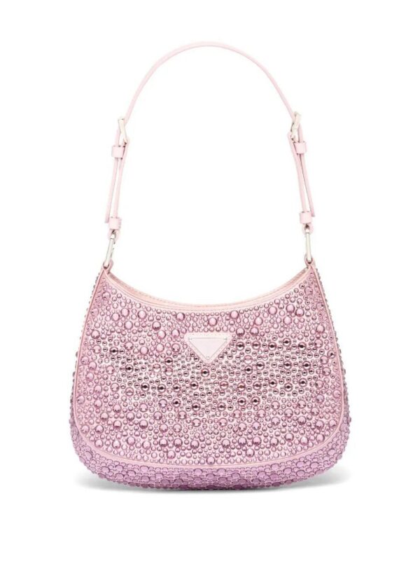 Prada  Cleo crystal-embellished shoulder bag