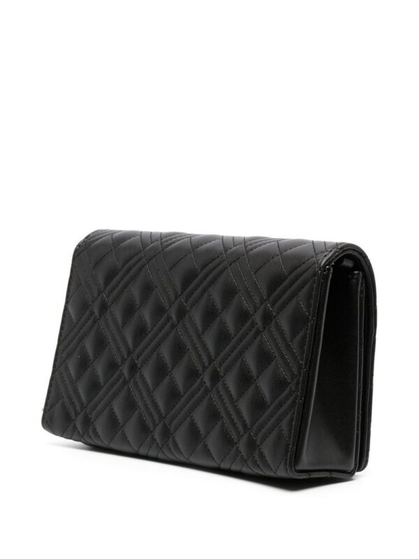 19468966_43515914_1000.jpg Love Moschino quilted logo-plaque satchel bag