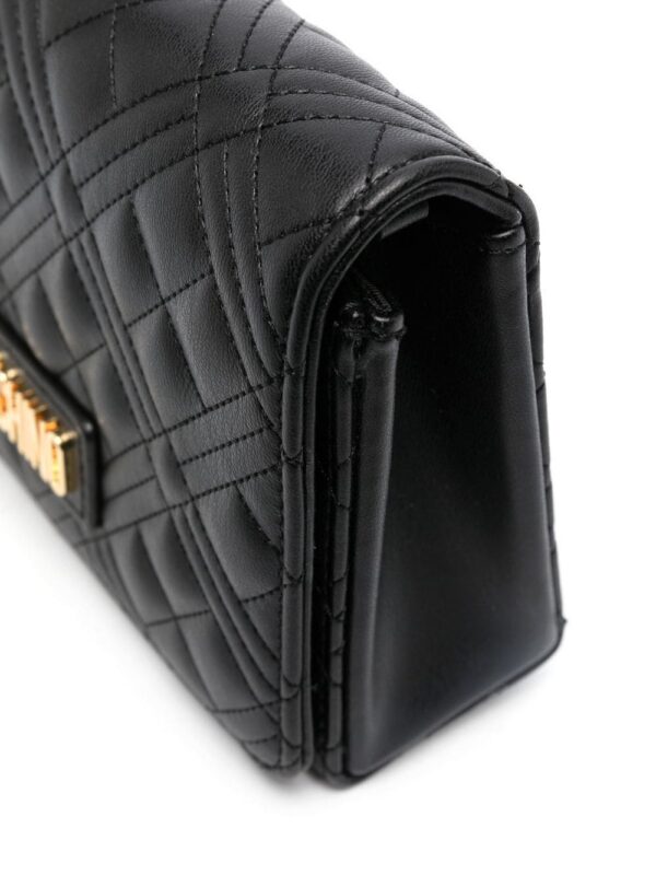 19468966_43516741_1000.jpg Love Moschino quilted logo-plaque satchel bag
