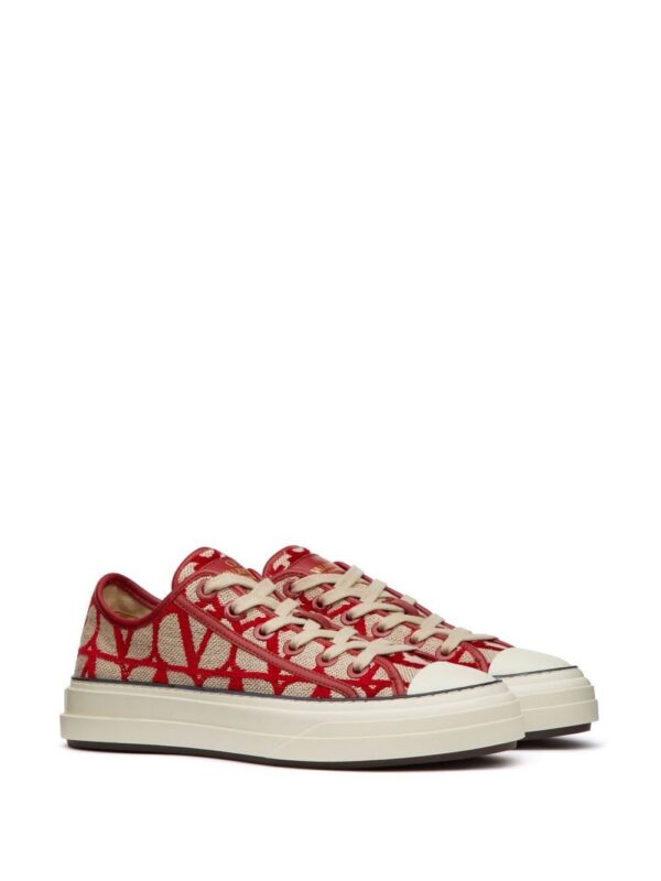 Valentino Garavani monogram-pattern lace-up sneakers