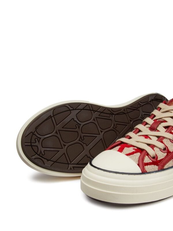 Valentino Garavani monogram-pattern lace-up sneakers
