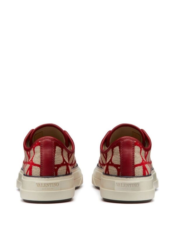 Valentino Garavani monogram-pattern lace-up sneakers