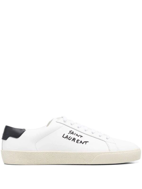 19518003_43838503_1000.jpg Saint Laurent embroidered-logo sneakers