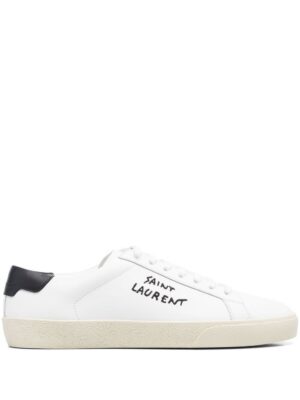 19518003_43838503_1000_61291aff-6589-4fdc-b0ef-c47947e01b3f.jpg Saint Laurent embroidered-logo sneakers