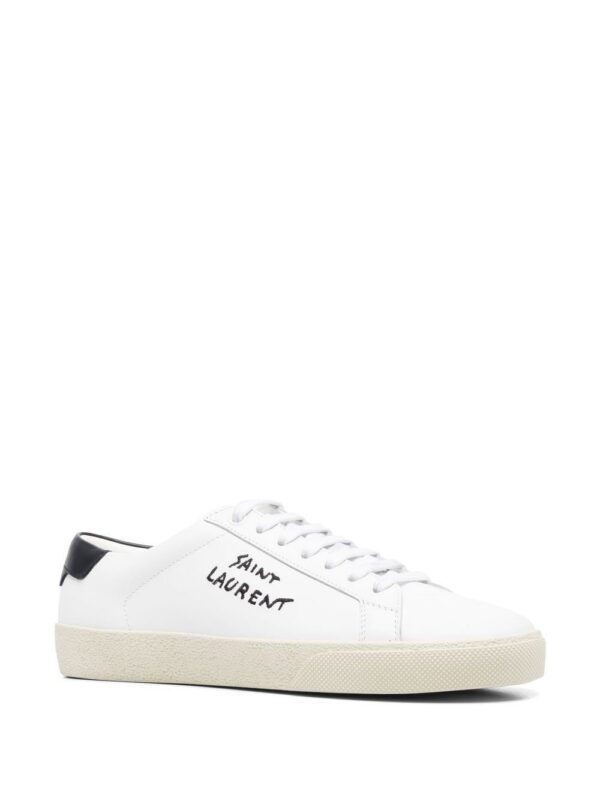 Saint Laurent embroidered-logo sneakers