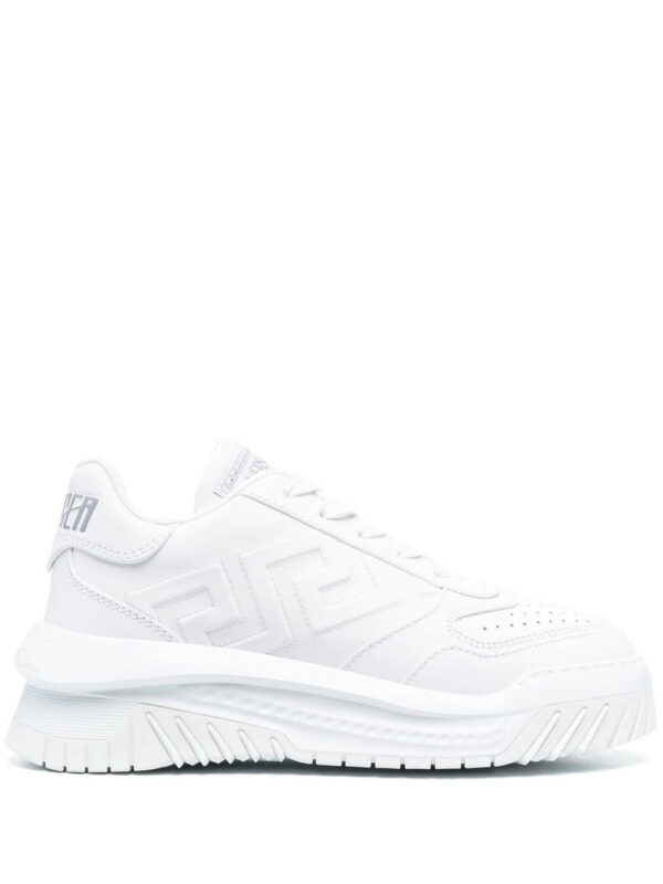 19582499_43681319_1000.jpg Versace Greca-embossed low-top sneakers