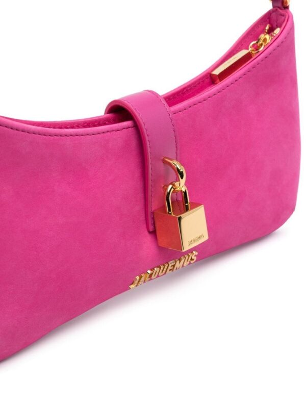 19658962_43953560_1000_c011a526-2331-4204-8a1c-a56ae8c14866.jpg Jacquemus Le Bisou Cadenas suede shoulder bag