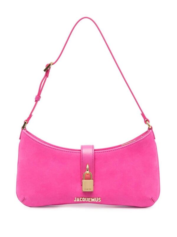 19658962_43955006_1000_fa9da922-bfd1-4820-8cc8-b36a3de11073.jpg Jacquemus Le Bisou Cadenas suede shoulder bag
