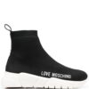 19691362_44061797_1000_45c3af70-6eb4-433c-a278-00c7f2caeae0.jpg Love Moschino logo-print sock-style sneakers