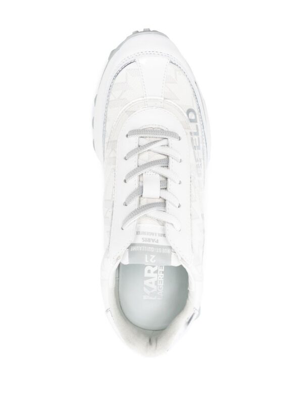 Karl Lagerfeld logo-print leather sneakers