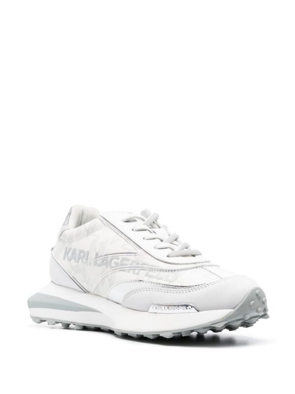 Karl Lagerfeld logo-print leather sneakers