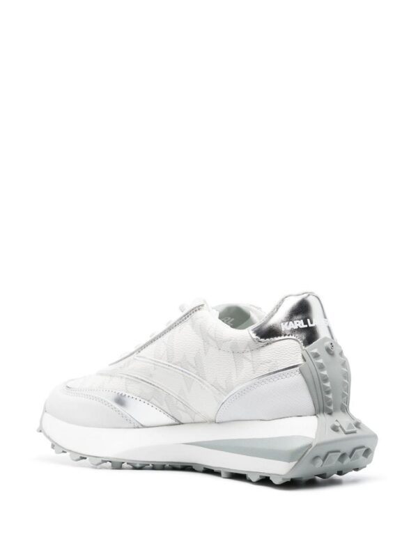 Karl Lagerfeld logo-print leather sneakers