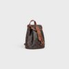197662CAS-04LU_2_SP22.jpg CELINE MINI BACKPACK FOLCO IN Triomphe Canvas and calfskin
