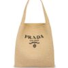 19778199_44228235_1000.jpg Prada logo-embroidered raffia tote bag