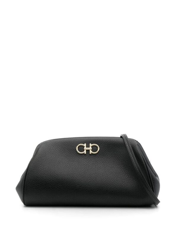 19792603_44465066_1000.jpg Ferragamo logo-plaque leather clutch bag