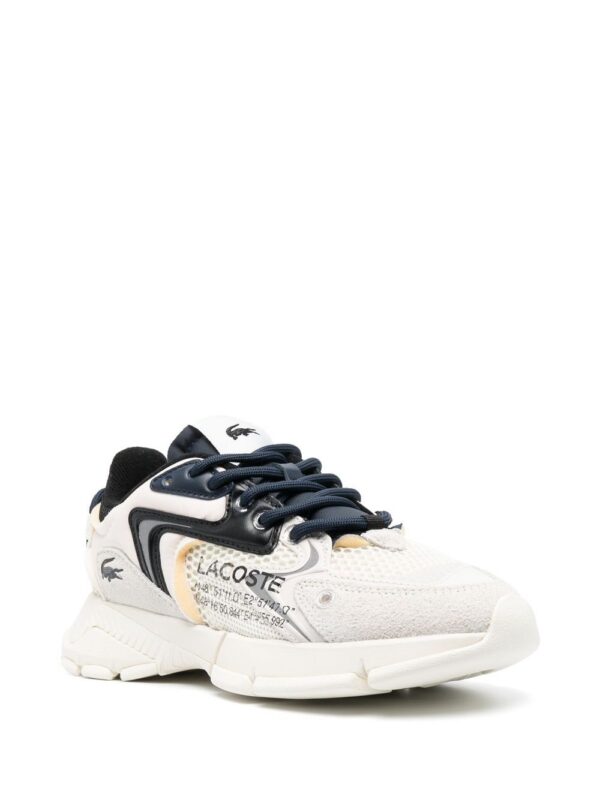 Lacoste logo-print mesh low-top sneakers