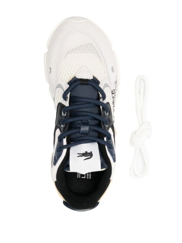 Lacoste logo-print mesh low-top sneakers