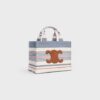 199162FYN-14ML_2_FW24_P1_W.jpg CELINE small cabas thais in STRIPED TEXTILE AND CALFSKIN