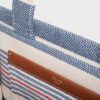 199162FYN-14ML_4_FW24_P1_W.jpg CELINE small cabas thais in STRIPED TEXTILE AND CALFSKIN