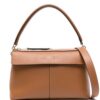 Tod's  logo-charm leather tote bag