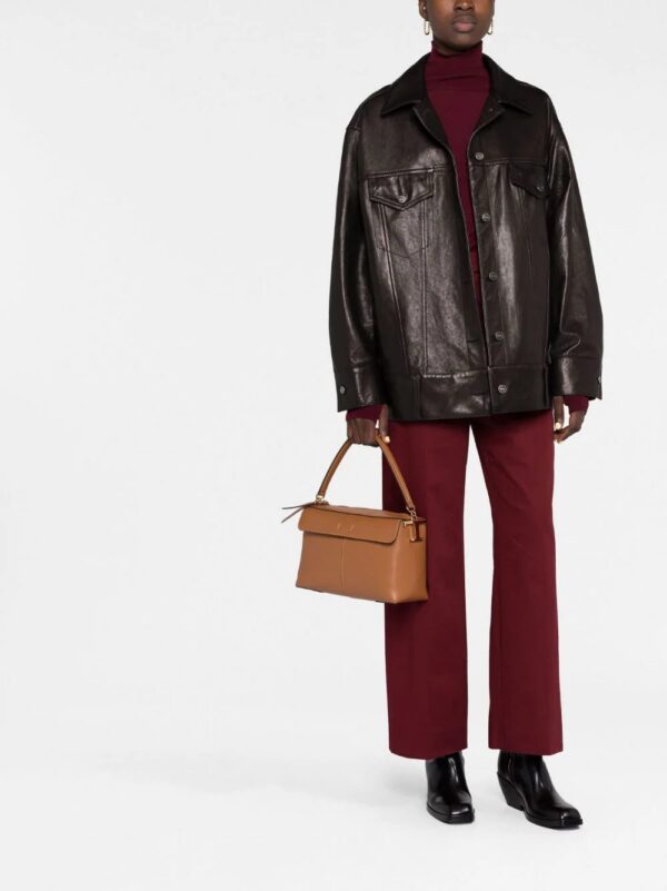 Tod's  logo-charm leather tote bag