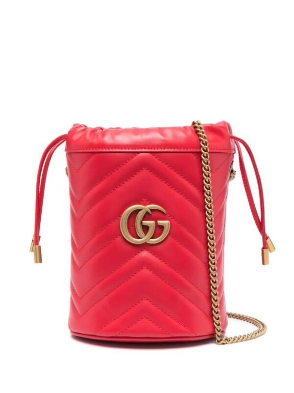 Gucci  GG Marmont leather bucket bag