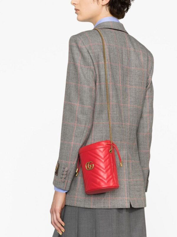 Gucci  GG Marmont leather bucket bag