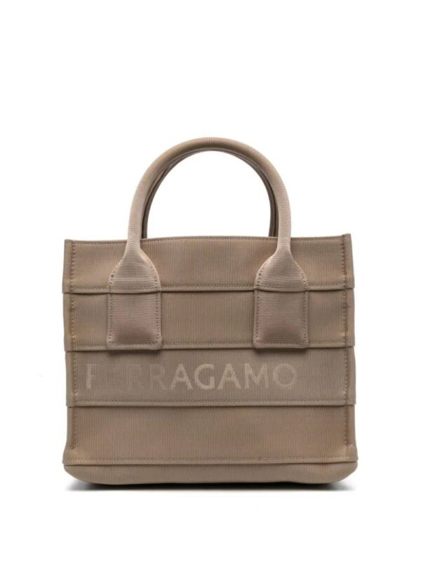20180359_50244121_1000.jpg Ferragamo Signature (S) cotton-blend tote bag