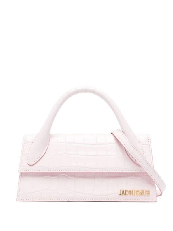 20403780_50535869_1000.jpg Jacquemus Le Chiquito Long crocodile-embossed handbag