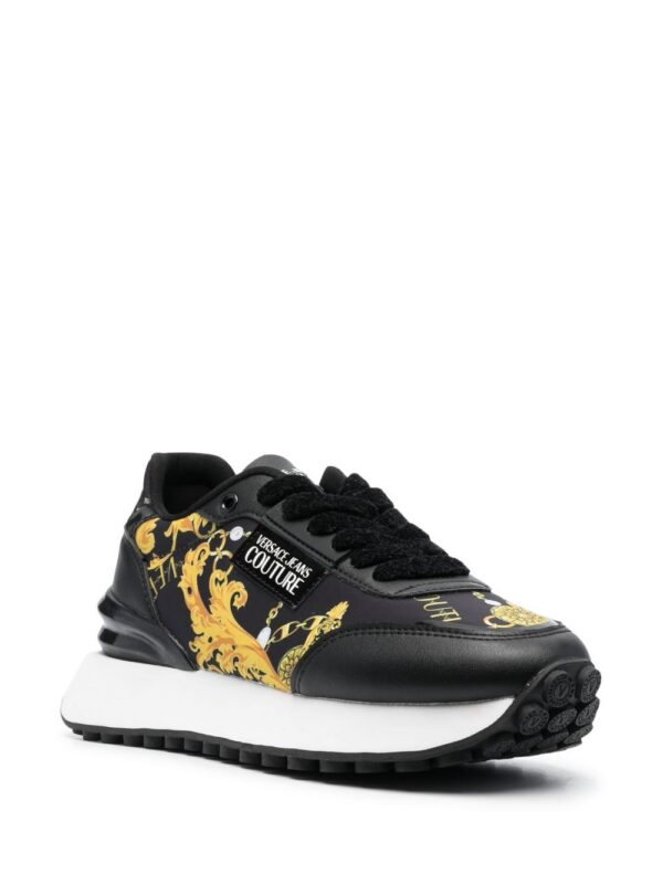 Versace Jeans Couture logo-patch almond-toe sneakers