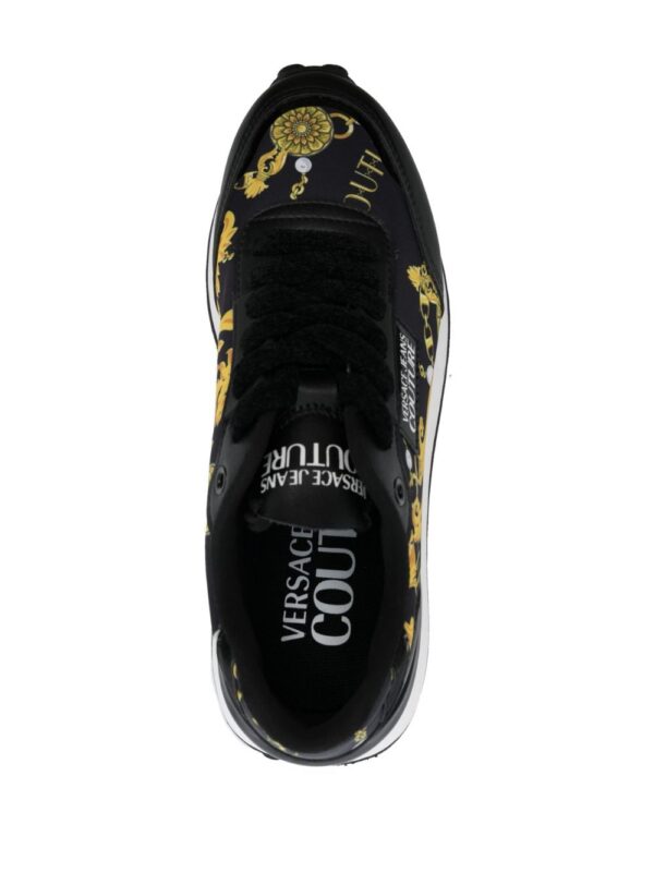 Versace Jeans Couture logo-patch almond-toe sneakers