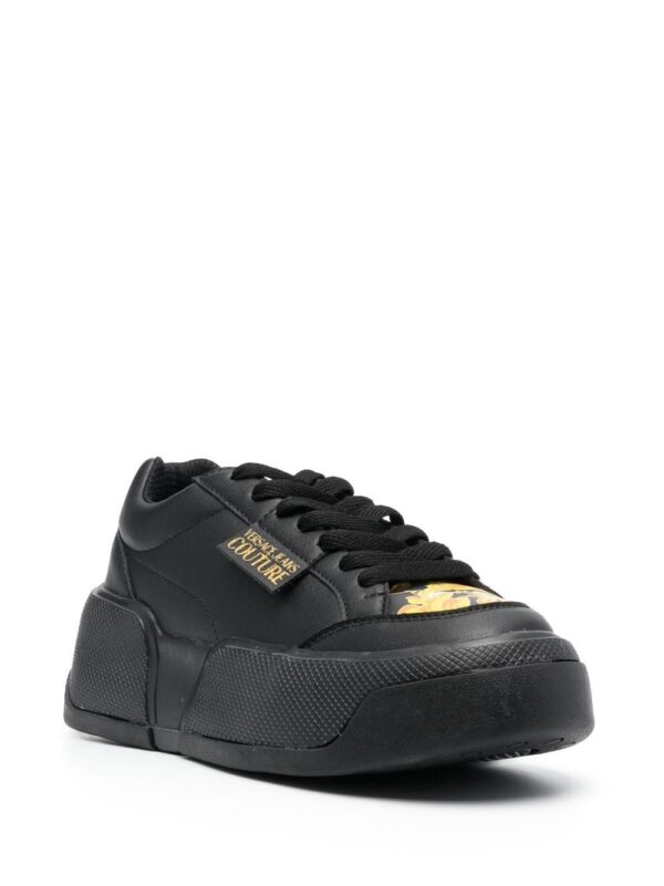 Versace Jeans Couture logo-patch round-toe sneakers